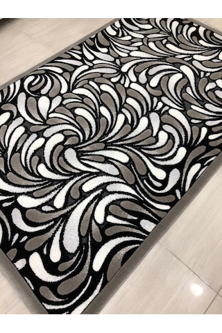 Kaşmir Halı Jade 146X233 Z 012-02 Gri Siyah Beyaz 4 M2 Halı !