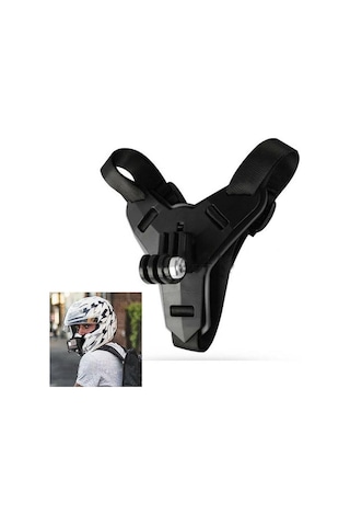 Sjcam Aksiyon Kamera Uyumlu Kask Bağlantı Kayışı Siyah
