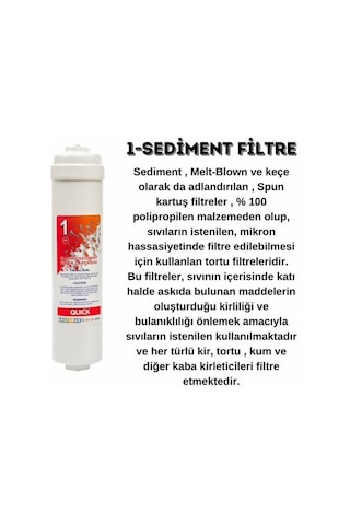 Su Arıtma Cihazı Uyumlu 3lü Filtre Set (6 Adet Dirsek Hediyeli) 563622547
