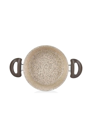 Creamy Derin Tencere 20 Cm Kahverengi - Krem