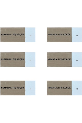 Dilman 4302 Numaralı Fiş Küçük Boy - 6 Adet