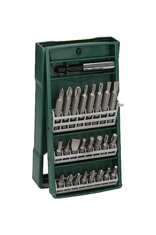 Professional Accessories X/line Mini 25 Parça Vidalama Seti, Plastik Kutu, Yeşil