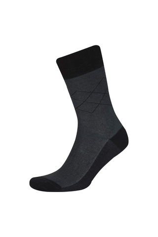 DeFacto Erkek Dikişsiz Metal Pinli Ultra Soft 2'li Bambu Premium Uzun Çorap C2535AXNSKR1