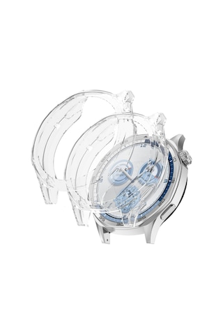 Huawei Watch Gt 5 Pro 46mm 2li Set Silikon Parlak Renkli Ekran Koruyuculu Kasa Koruyucu 42mm Değildir