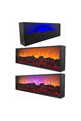 Cebese Elektrikli Şömine 100 X 31.5 X 16 Cm Bluetooth Ses Sistemli Uzakt