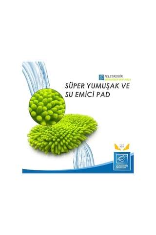 Çok Fonksiyonlu 2 In 1 Mikrofiber Araba Yıkama Fırçası Teleskopik Uzun Saplı Detay Fırçası