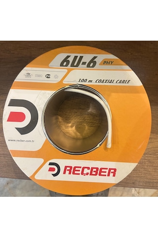 Reçber Rg U/6 Phy-pvc 1,02/4,60 Mm Uydu/anten Kablo 100 Metre