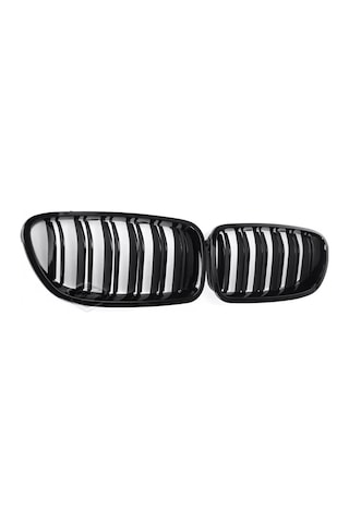 Bmw 5 Serisi F10 2010-2017 Uyumlu Ön Panjur Böbrek M5 Görünüm Izgara Çift Çizgi İthal Piano Black 1.sınıf Sağ Sol Takım
