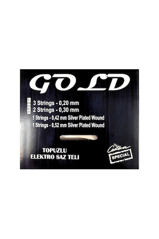 Gold Topuzlu Elektro Bağlama Teli 0,20