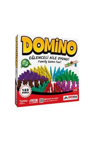 Redka Domino Oyunu Rengarenk Ahşap Taşlar