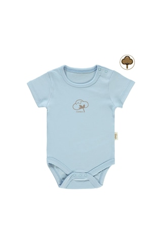 Civil Baby Bebek Organik Çıtçıtlı Badi 0-18 Ay Mavi 14330R022SS1-1 Mavi