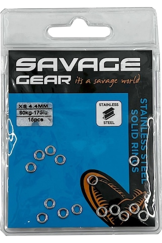 Savage Gear Solid Rings SS 15 Pcs