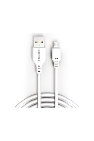 Simex SPK-08 Longly Micro Data Kablosu 2 M Beyaz