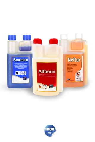 Munichvet 3lü Farmatom 1 Litre - Alfamin 1 Litre - Neftor 1 Litre