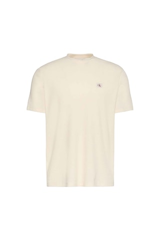 Calvin Klein Erkek T Shirt Lv04rd008g F7j Krem Krem