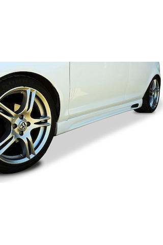 Renault Megane 2 Kanallı Yan Marşpiyel Seti Mat Siyah Plastik 2 Adet 2002-2009