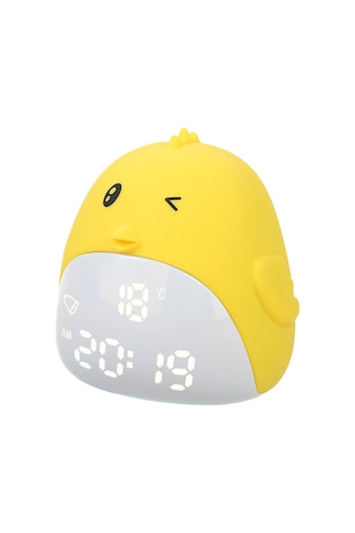 Yifomall Çocuklar İçin Tavuk Şekilli Dijital Alarm Saat, 3 Aydınlatma Modlu Gündüz/gece Lambası, Usb Şarjlı, Dokunmatik Kontrol, Oda Sıcaklığı Gösterici Diğer