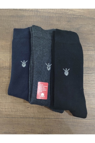 Leement Socks Erkek 3 Çift Kışlık Kalın Havlu Çorap Pamuk Siyah Leement Socks Erkek 3 Çift Kışlık Kalın Havlu Çorap Pamuk Siyah