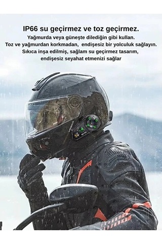 D2-6x 1000m Mesafeli 6 Kanallı İntercom Bluetooth Motosiklet Kask Kulaklığı İntercom Kulaklık 53786213