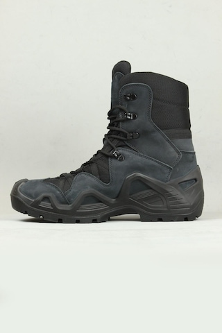 Pars Power Long Outdoor Tactical Hakiki Deri Su İtici Özellikli Askeri&polis Özel Harekat Botu-10984-Siyah Nubuk Siyah