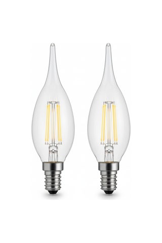 Kes498 Led Flamanlı Buji Ampul 4w 2700k E14 2 Li Paket
