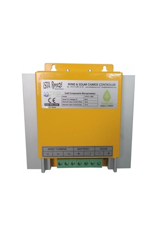 I-1000W 48V Rüzgar Türbini + Hibrit Şarj Kontrol Cihazı