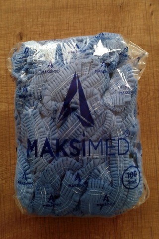 Maksimed Tek Kullanımlık Tela Bone Mavi 100'lü