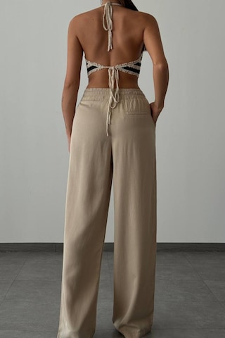 Lacarino 7636 Plazzo Kadın Pantolon Bej