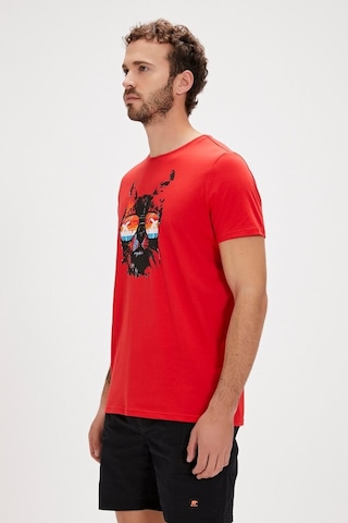 Bad Bear Manx Erkek Kırmızı Yuvarlak Yaka Tişört 240107011-RED Kırmızı