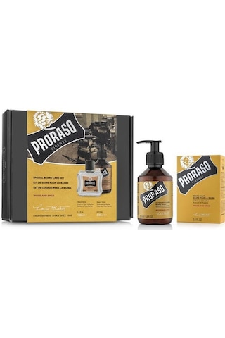Proraso Wood & Spice Sakal Şampuanı 200 ML + Balsam 150 ML
