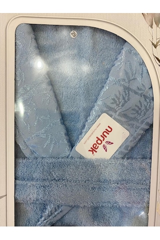 Nurpak Bambu Tek Bornoz Mavi