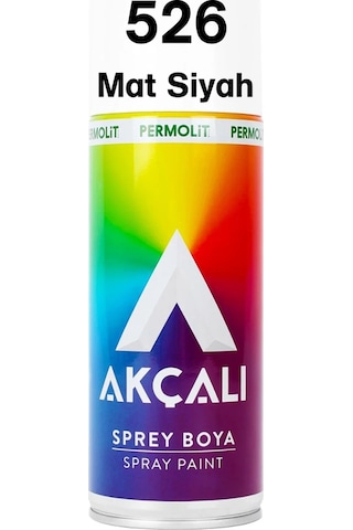 Akçalı 526 Mat Siyah Sprey Boya
