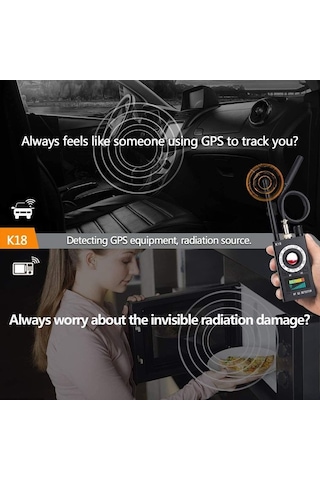 Sones Zs-k18 Gps Takip Gsm Dinleme Cihazı Bulucu Kablosuz Kamera Dedektörü