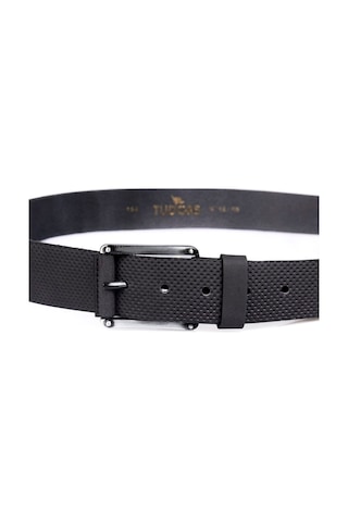 Tudors Erkek %100 Hakiki Deri 4 Cm Spor Siyah Kemer-23778 Siyah