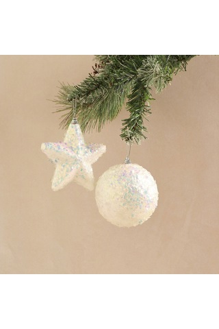 Karaca Home New Year Sparkle 2'lü Ağaç Süsü Diğer