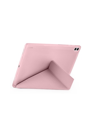 Samsung Uyumlu Galaxy Tab S11 Ultra Kılıf Tri Folding Kalem Bölmeli Standlı Arka Kapak