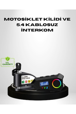 Tek Motosiklet Ve Günlük Kullanım İçin Bluetooth Hoparlör Ve Disk Kilidi Seti Najmaddin