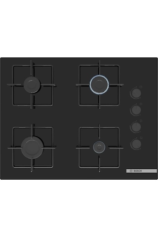 Bosch POP7C6P31O 67 CM Sert Cam 4 Gazlı Ankastre Ocak