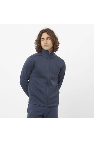 Salomon Outlıne Warm Erkek Tam Fermuar Polar Blue Nights Lc2474900 Lacivert