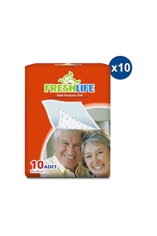 Freshlife Yatak Koruyucu Örtü 10 x 10'lu 60 x 90 CM