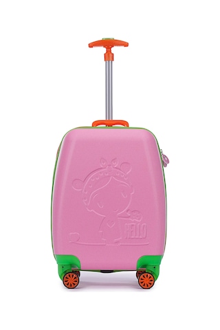 Wexta Wx-410 Disney Serisi Pembe Kız Çocuk Çocuk Valizi Pembe