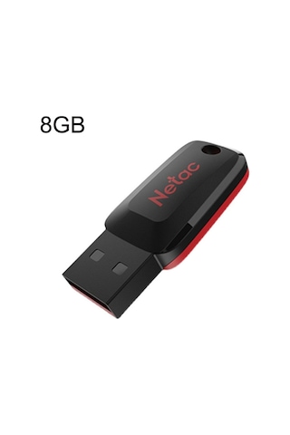 Netac U197 Ofis Dosyası Yüksek Hızlı Usb Flash Sürücü, Kapasite: 8gb Siyah