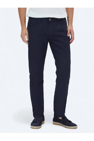 Kip Lacivert Denim Slim Fit Casual Pamuk Karışımlı Pantolon Lacivert