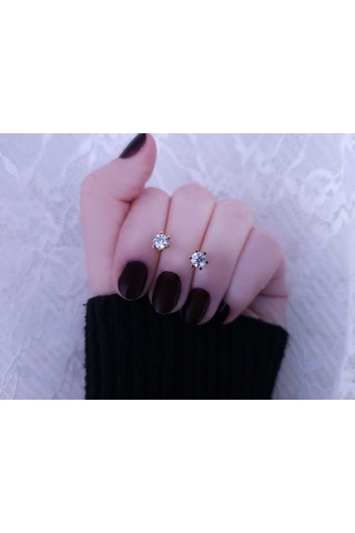 Sirius Pırlanta F Renk 0,90 Karat Pırlanta Tektaş Küpe 0823e0068