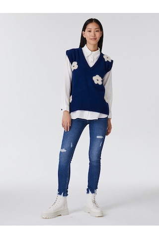 Regular Fit Kadın Kazak Lacivert