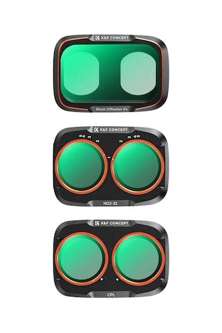 K&f Concept Osmo Pocket 4p Filtre Seti Cpl + Black Diffusion 1/4 + Nd2-32 Filtre Kiti