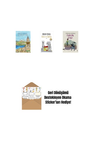 İstanbul İstanbul Ciltli + Eskici Ve Oğulları Midi Boy + Farecik Uyku + Okuma Sticker'ları
