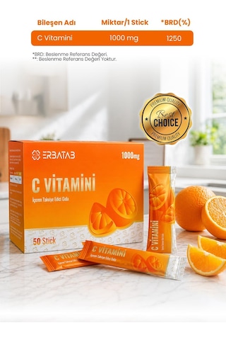 Erbatab C Vitamini İçeren Takviye Edici Gıda