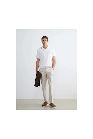 LC Waikiki Southblue Ekru Polo Yaka Kısa Kollu Erkek Triko Kazak Ecru