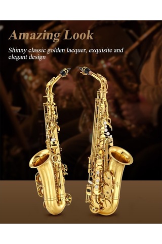 Eastar As-ıı Student Mi Bemol Alto Saksafon Gold Lacquer